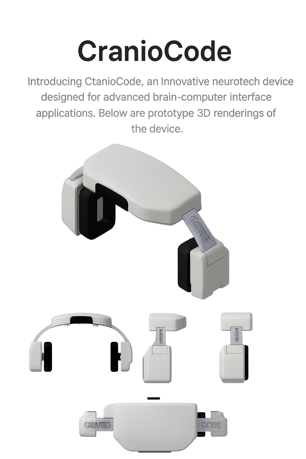 All view of Craniocode headband